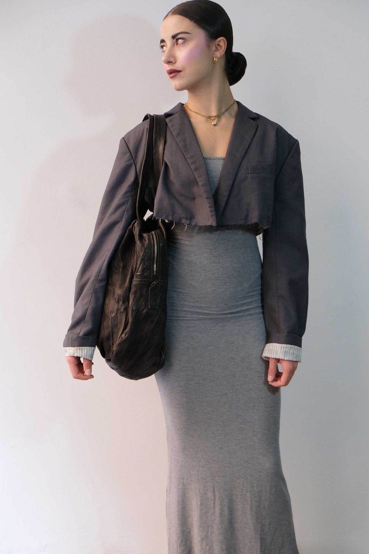 Riri tote bag in soft nappa lomé brown - Made in Italy -