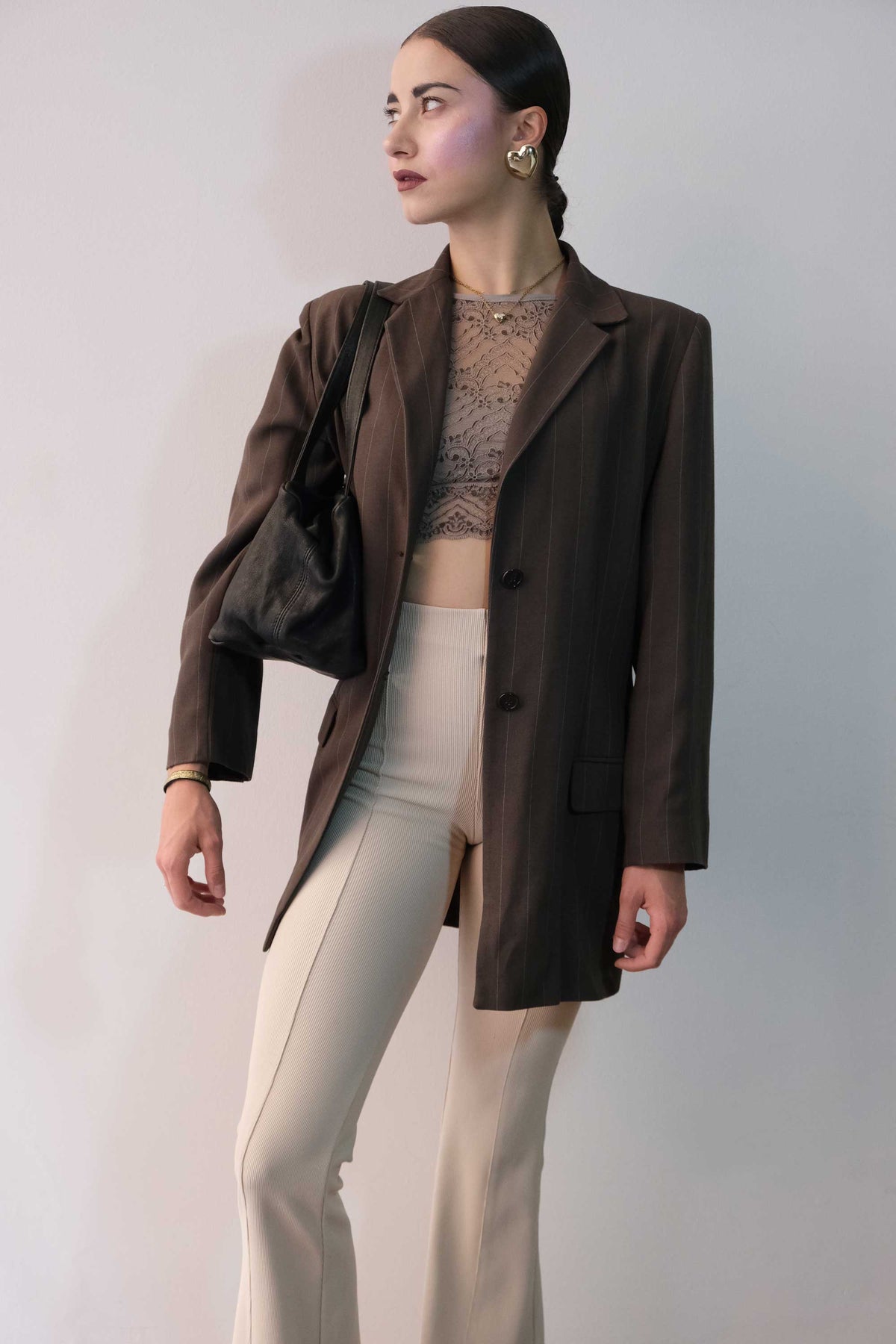 Maribè in black washed nappa leather  - Made in Italy -