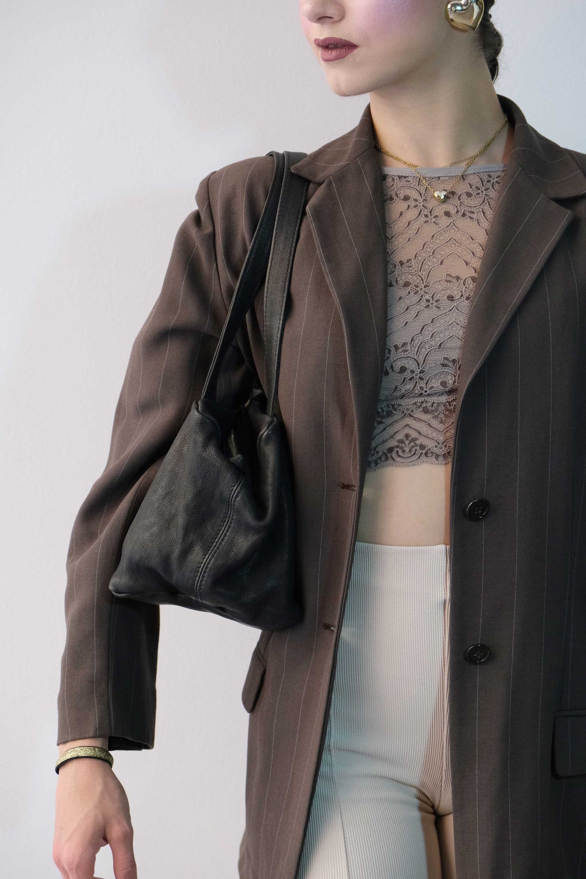 Maribè in black washed nappa leather  - Made in Italy -