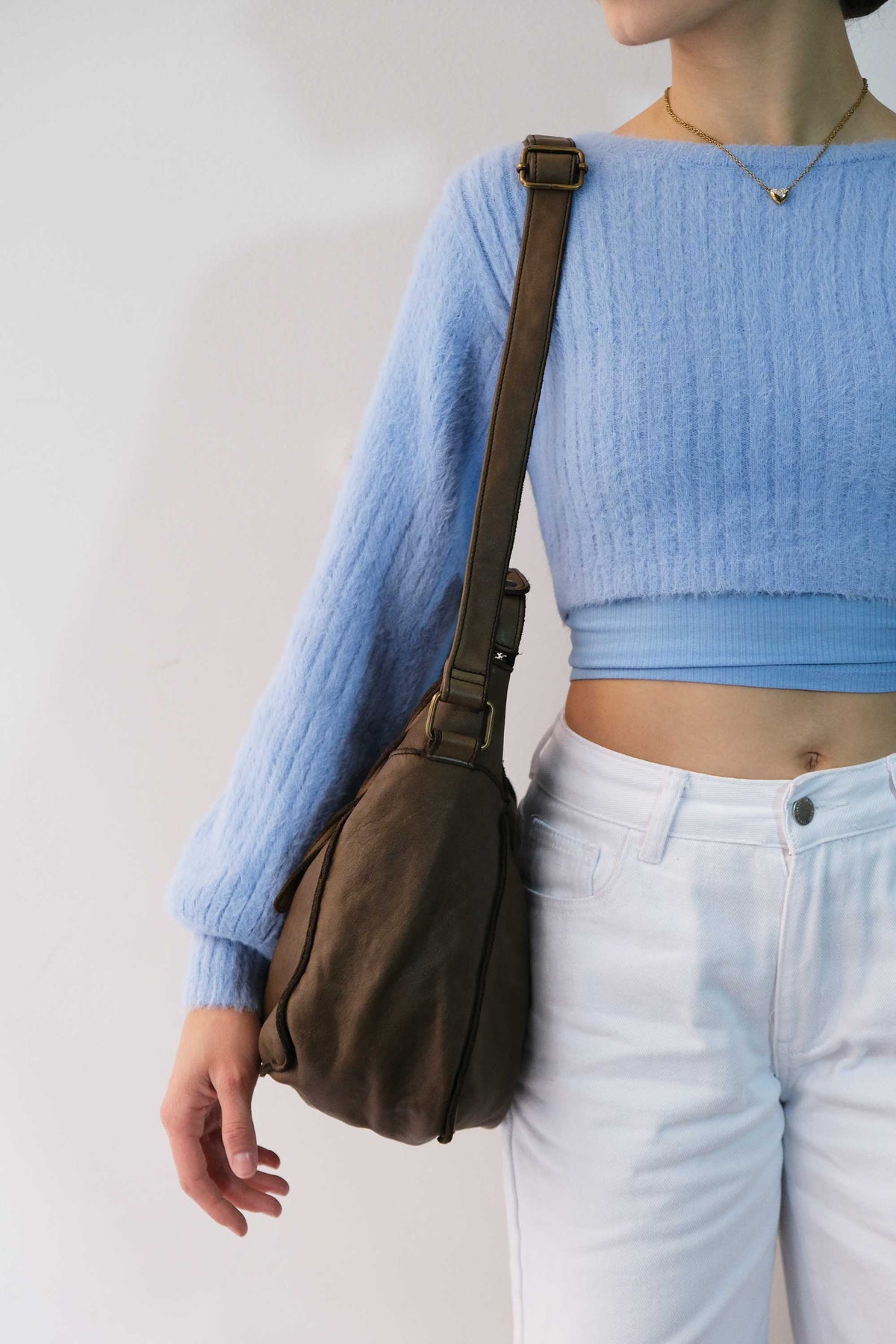 Rechi Big moss garment-dyed leather - Made in Italy -
