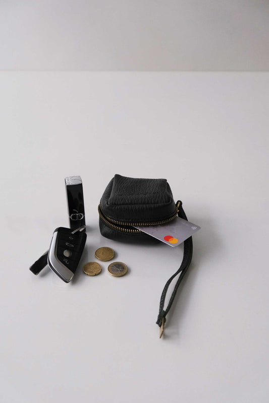 Dream box mini pochette in pino printed shark calf leather - Made in Italy -