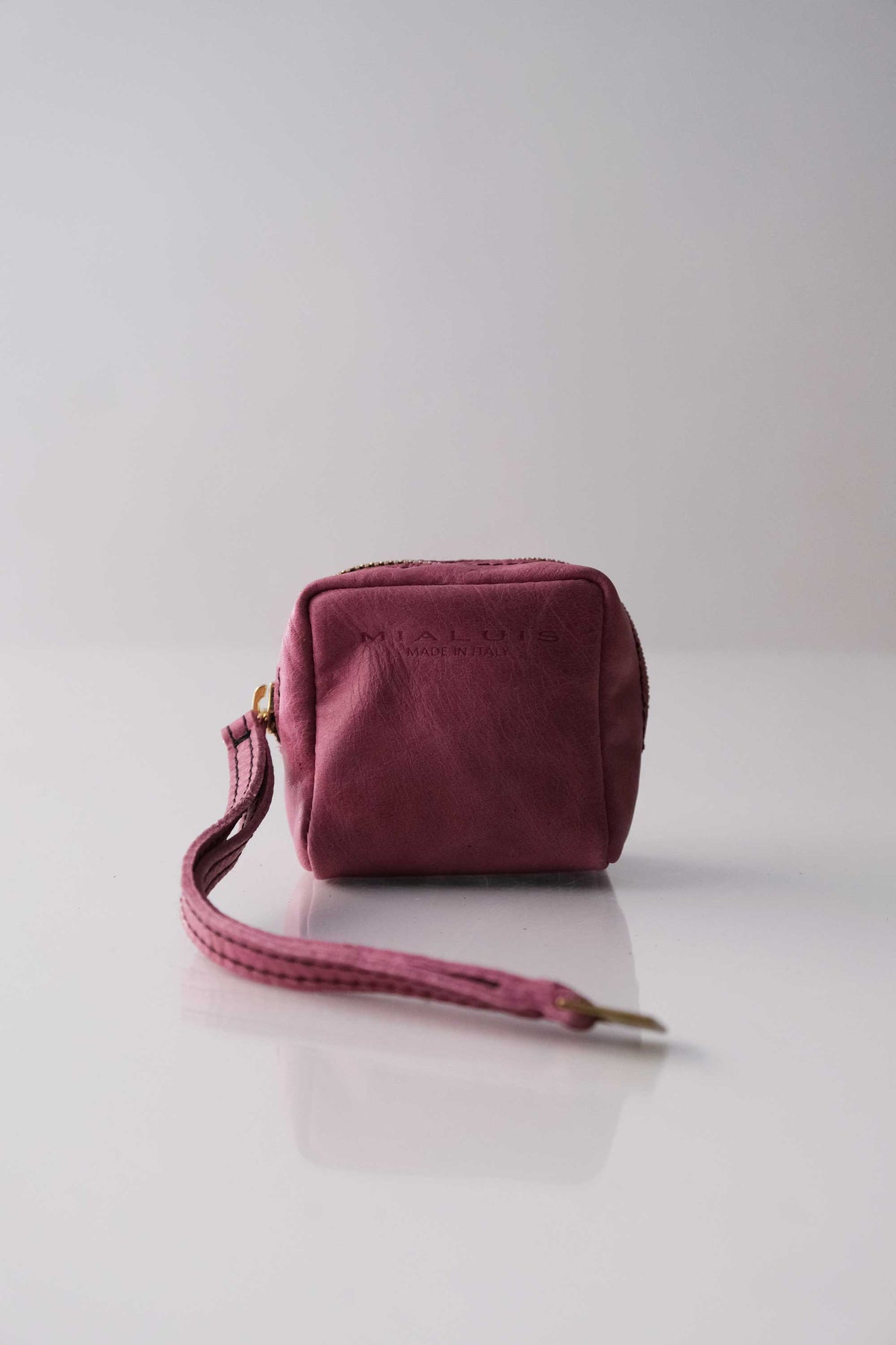 Dream box mini pochette in barolo calf leather - Made in Italy -