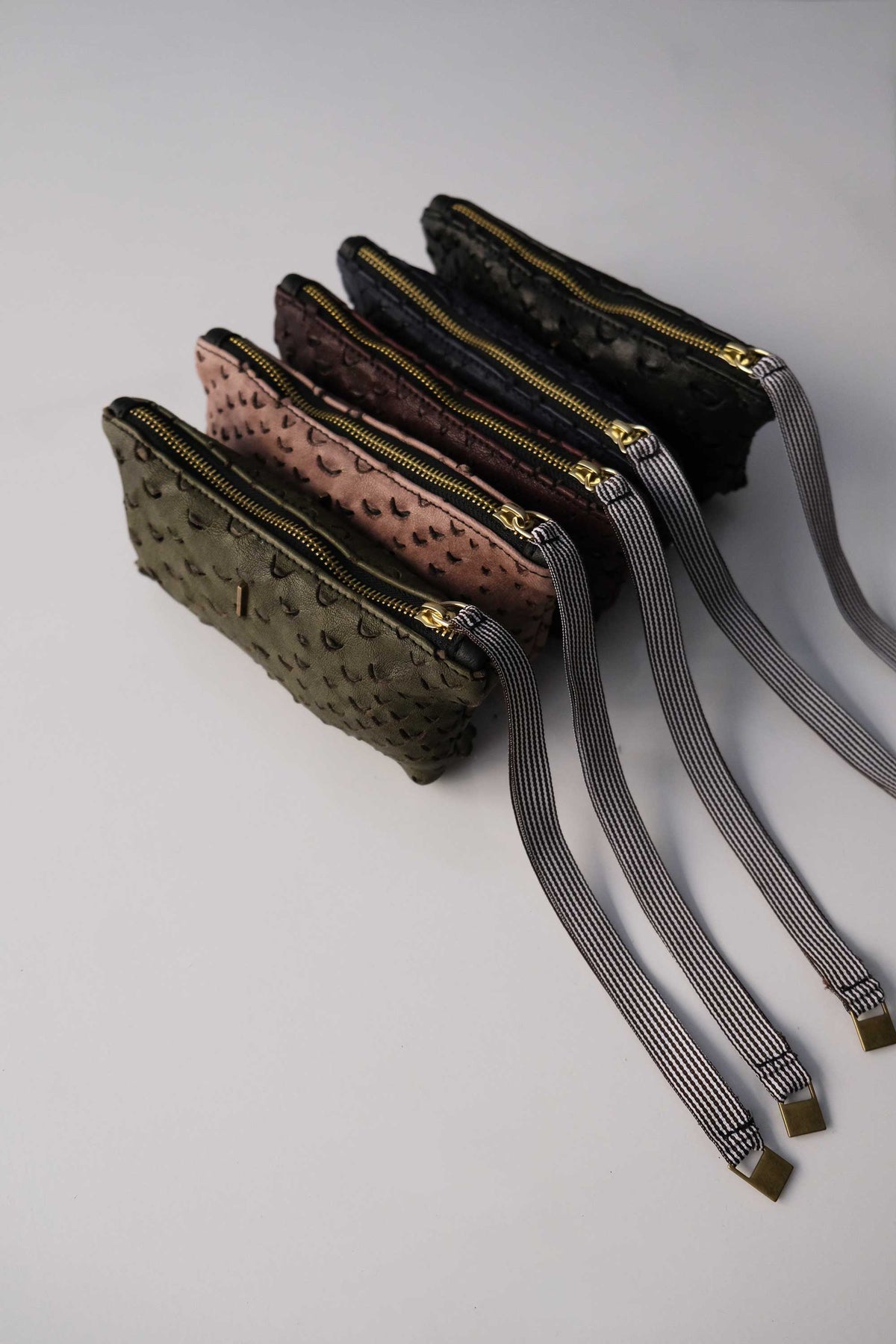 Dream Big soft black nappa taipan-effect pochette – The Sustainable Pochette – Made in Italy