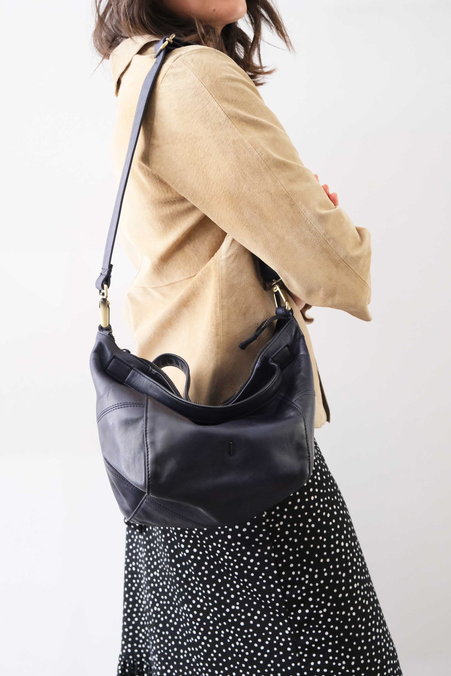 PRE ORDER discount 15%-Marty bag in cobalt turner calf soft leather  - use code PREORDER15 - ESTIMATED DELIVERY SEPTEMBER 15- Made in Italy -