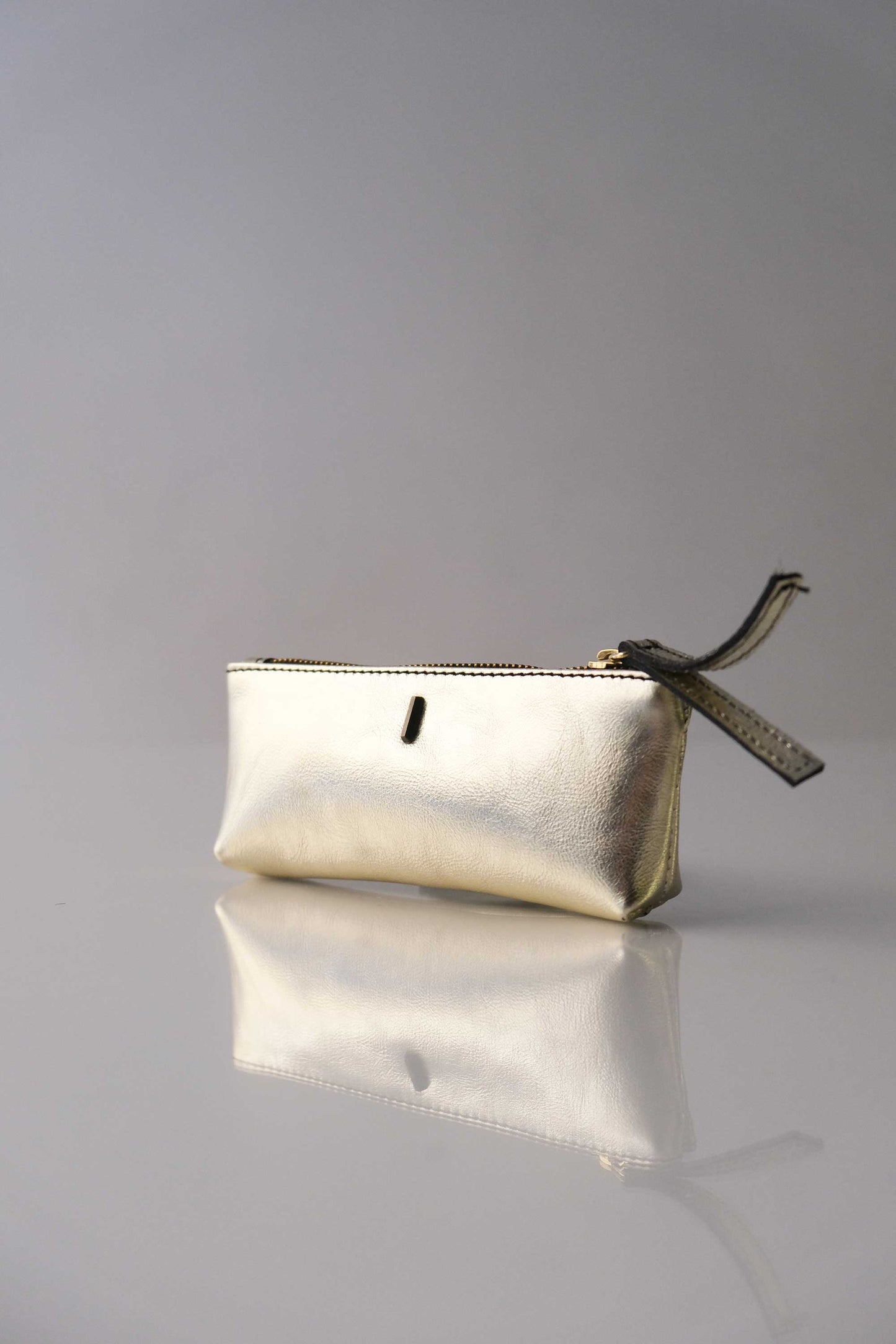 Mix leather laminated golde  – The Sustainable Pochette - Made in Italy