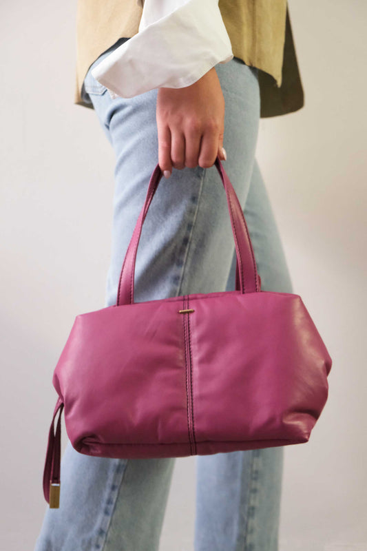 Ross shoulder bag with quilting barolo colour