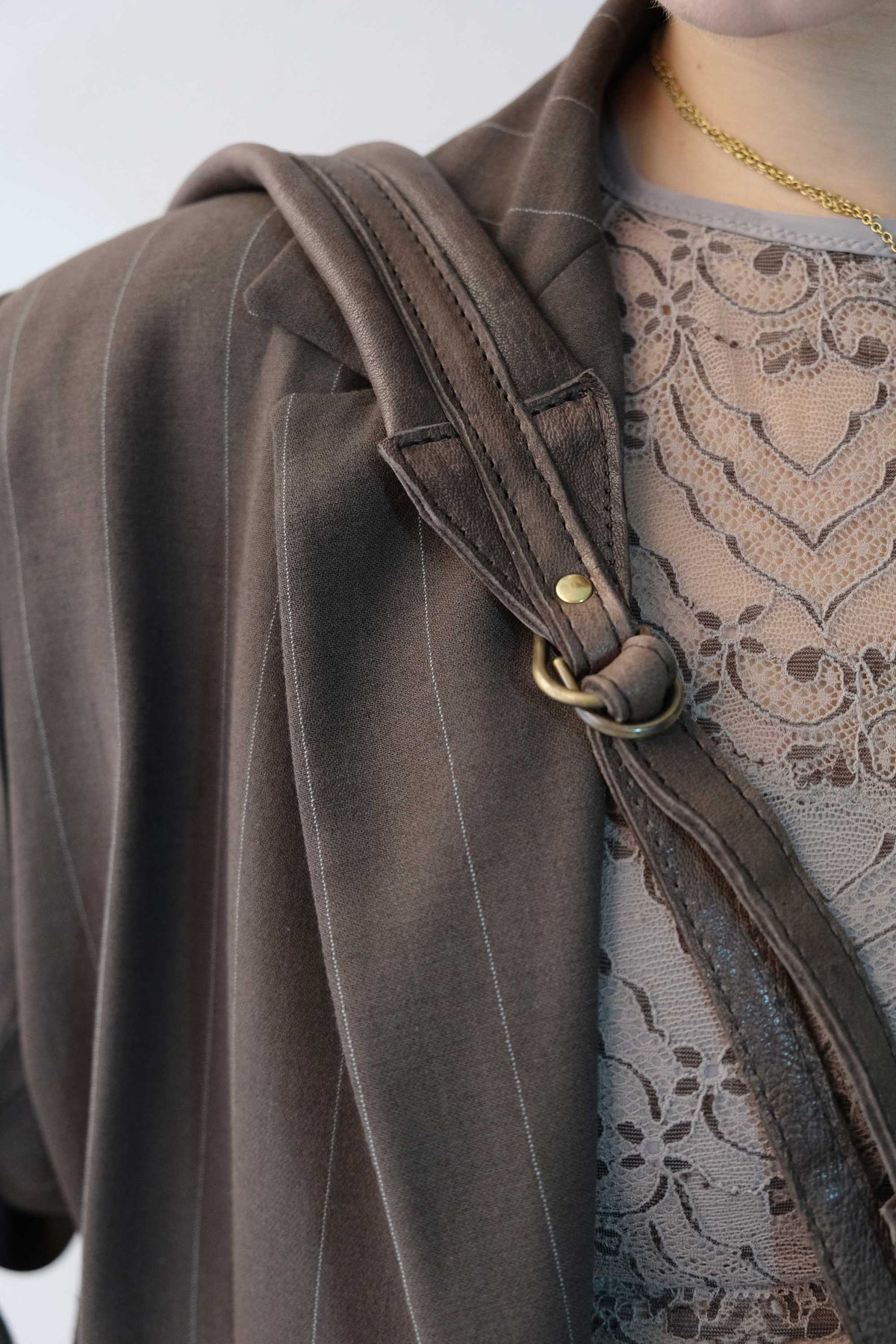 Do saddle bag tobacco in soft nappa fringe - Made in Italy -