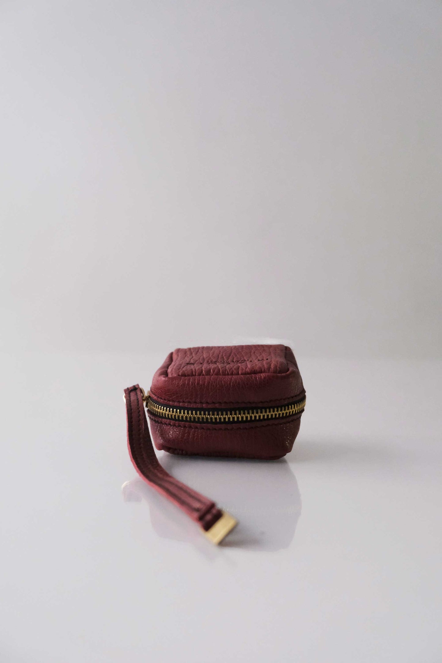 Dream box mini pochette in habanero printed shark calf leather - Made in Italy -