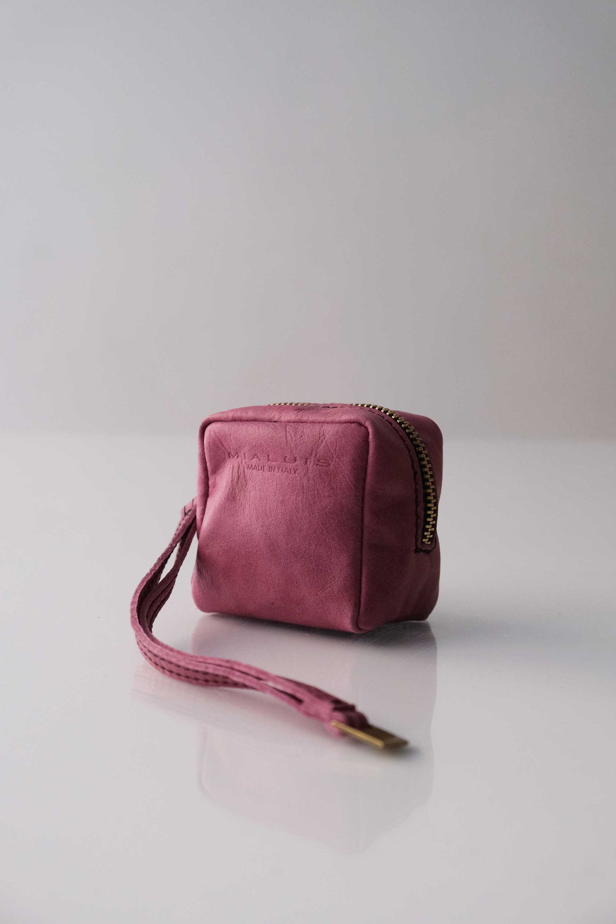 Dream box mini pochette in barolo calf leather - Made in Italy -