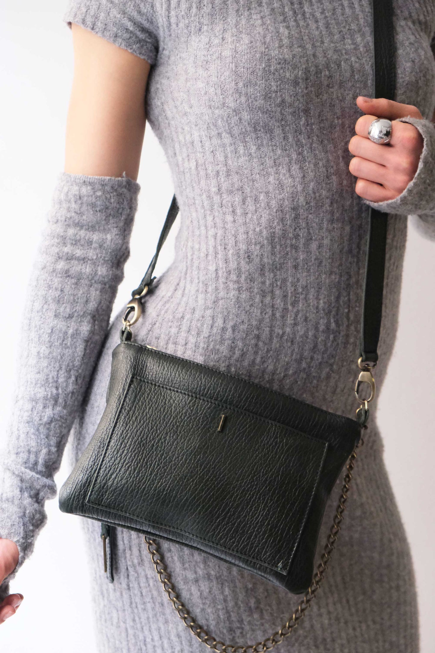 Mikin pino pochette in vegetable-tanned leather – Made in Italy -