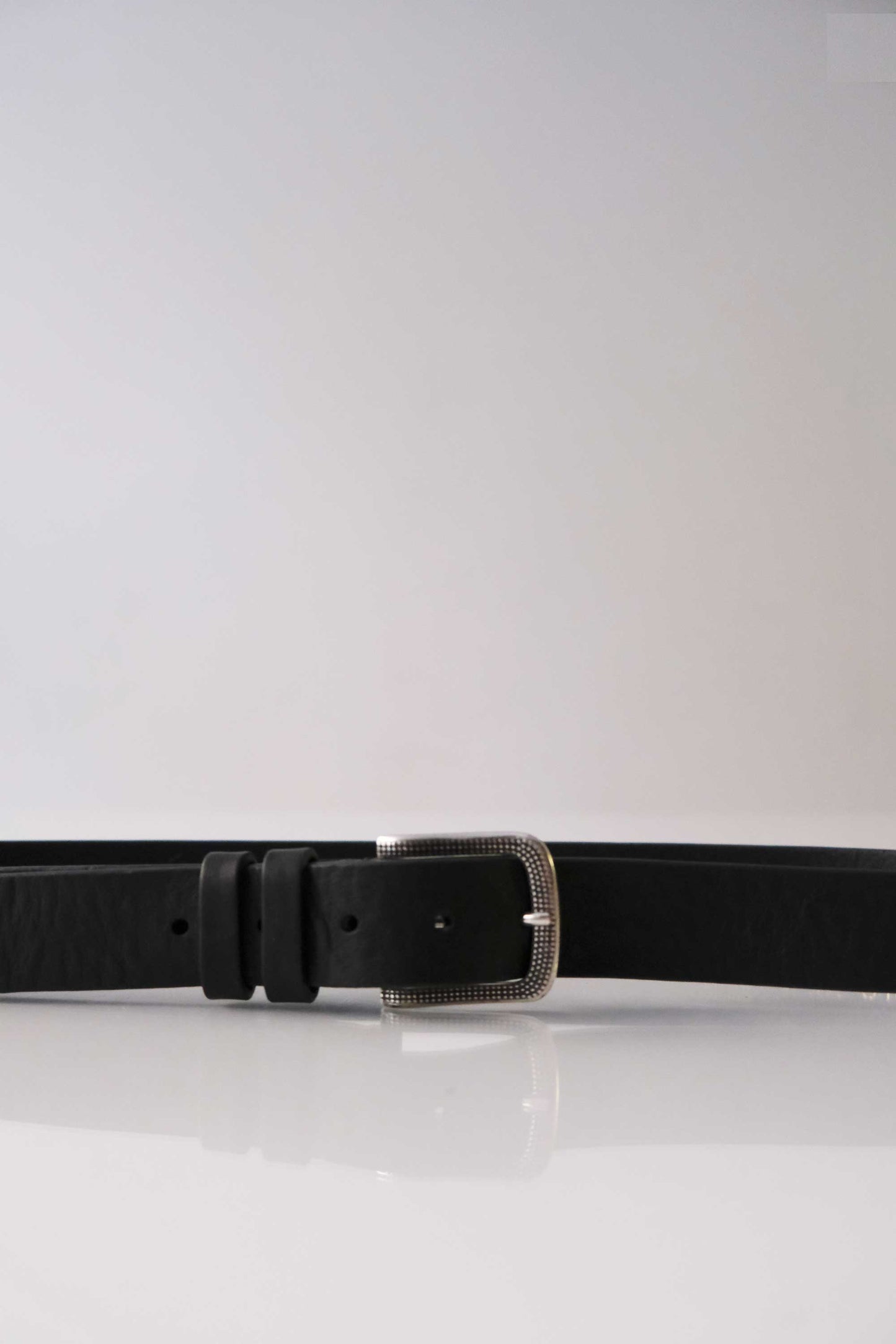 Belt Sound – Men’s vegetable-tanned leather black – Made in Italy