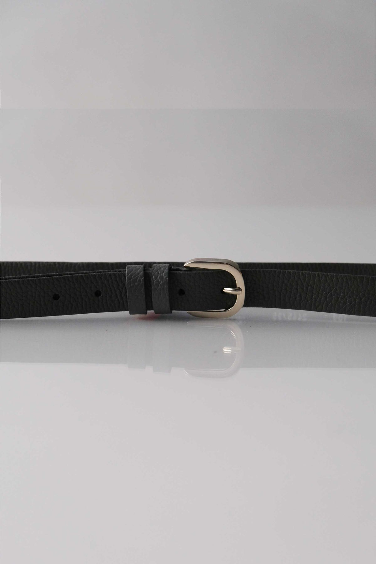 Belt Linea natural grain calf smoke - Made in Italy -