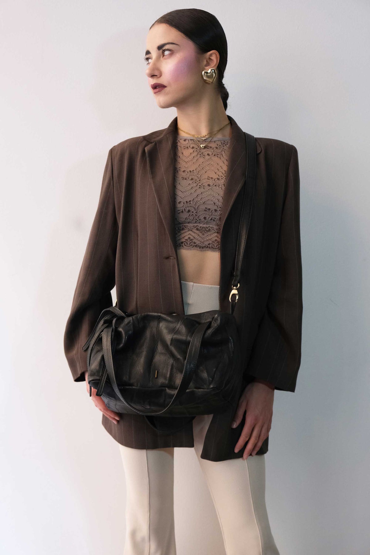 Maribè in black lomè nappa leather – Made in Italy