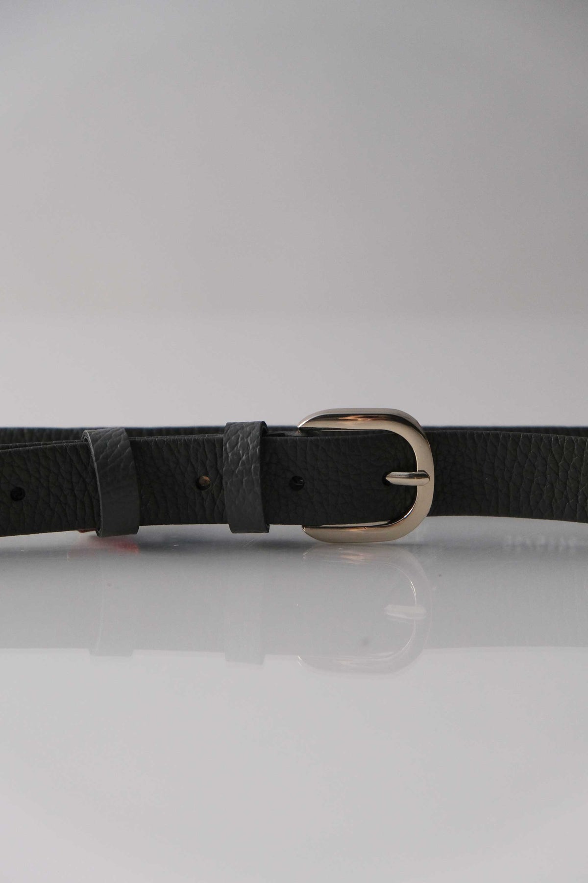 Belt Linea natural grain calf smoke - Made in Italy -