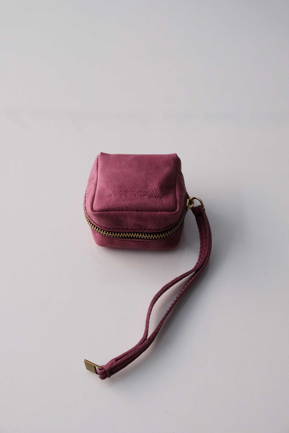 Dream box mini pochette in barolo calf leather - Made in Italy -