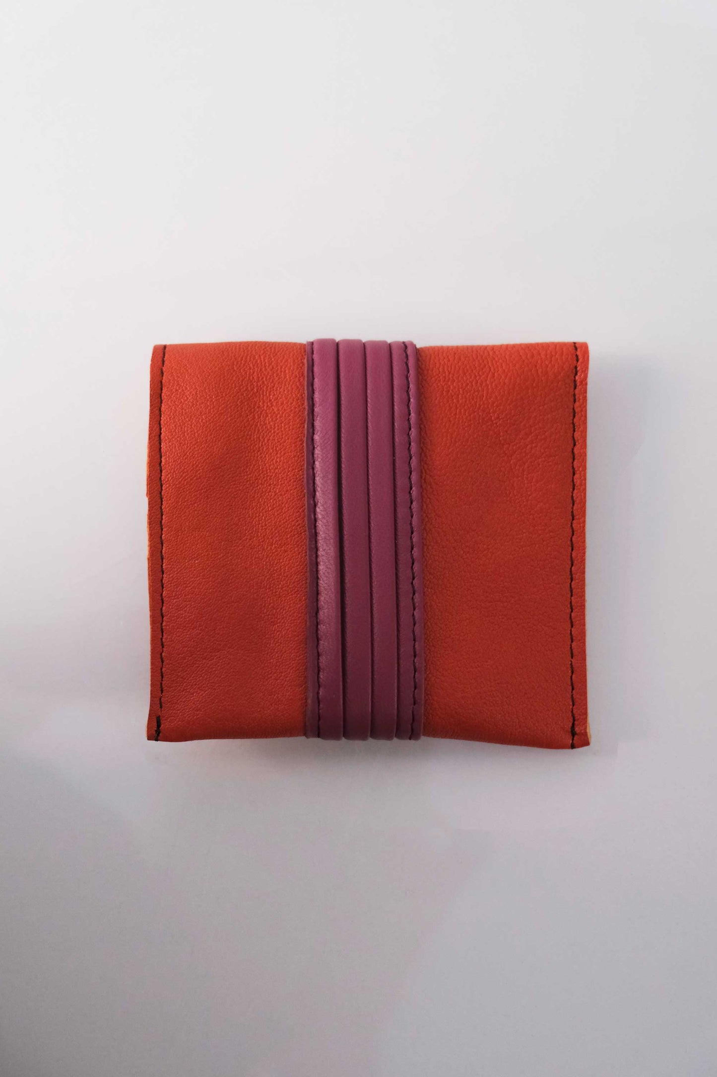 Sound dream mini pochette in papaia-barolo soft leather