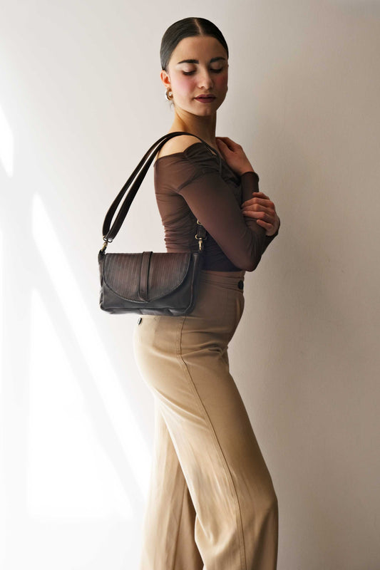 LAUNCH PRICE €295 UNTIL APRIL 30 - Barbara in turner caffè soft leather  - Made in Italy -