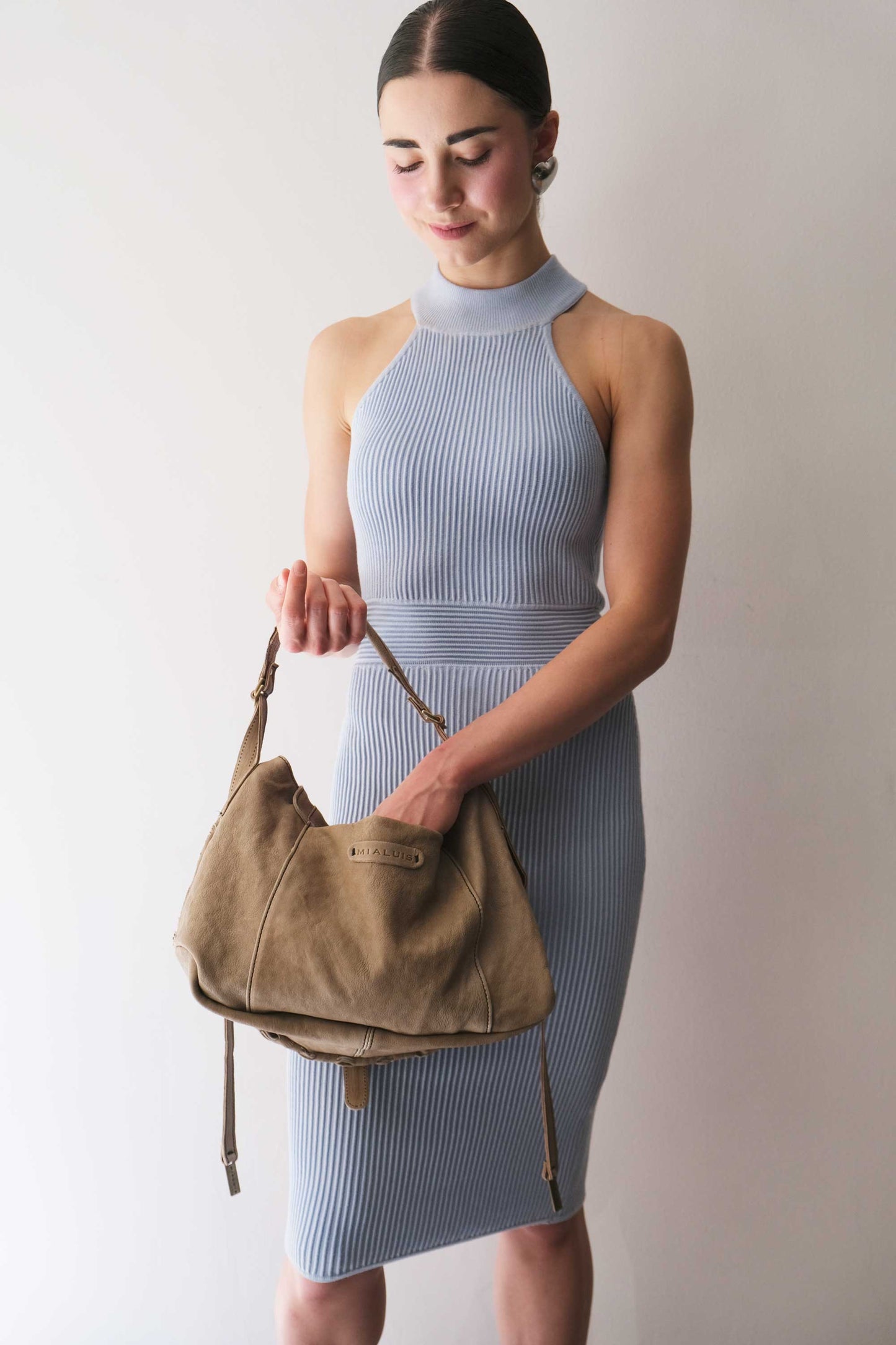 Do saddle bag shark in soft nappa fringe - Made in Italy -