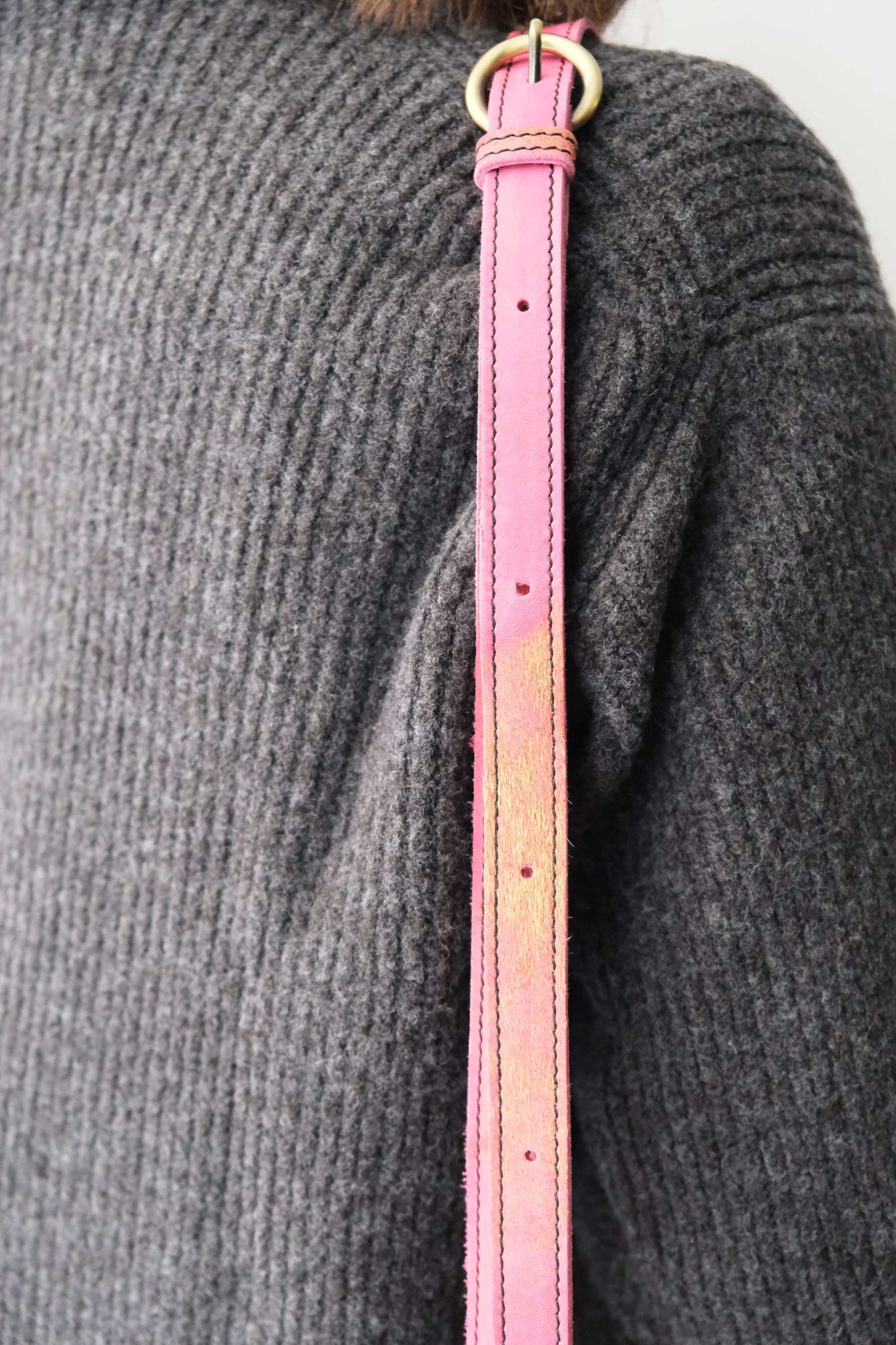 LIMITED EDITION Mikin aged fuchsia pony-hair pochette - Made in Italy -