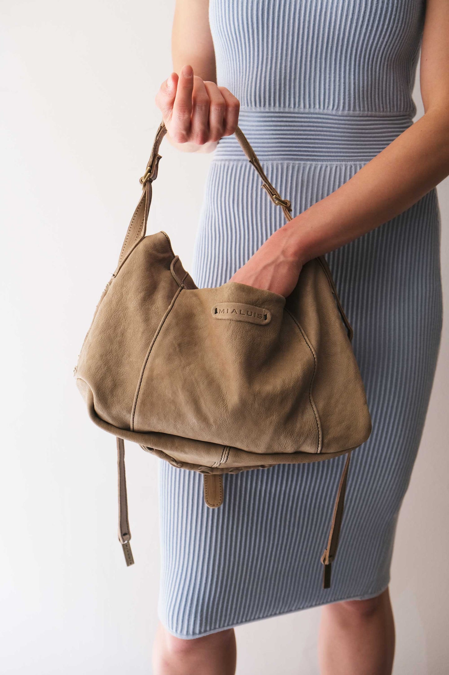 Do saddle bag shark in soft nappa fringe - Made in Italy -