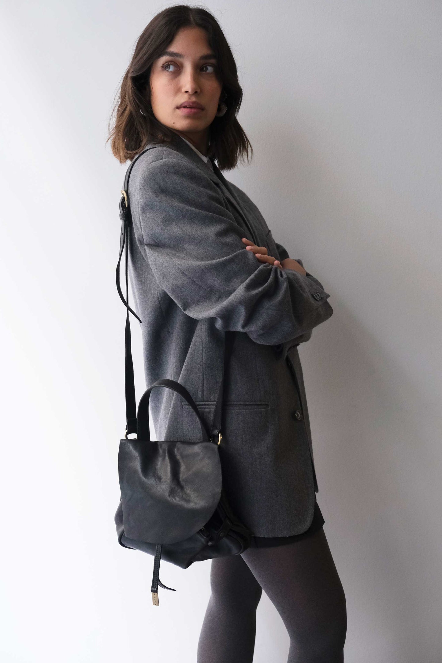 Minu in soft black nappa leather - Made in Italy -