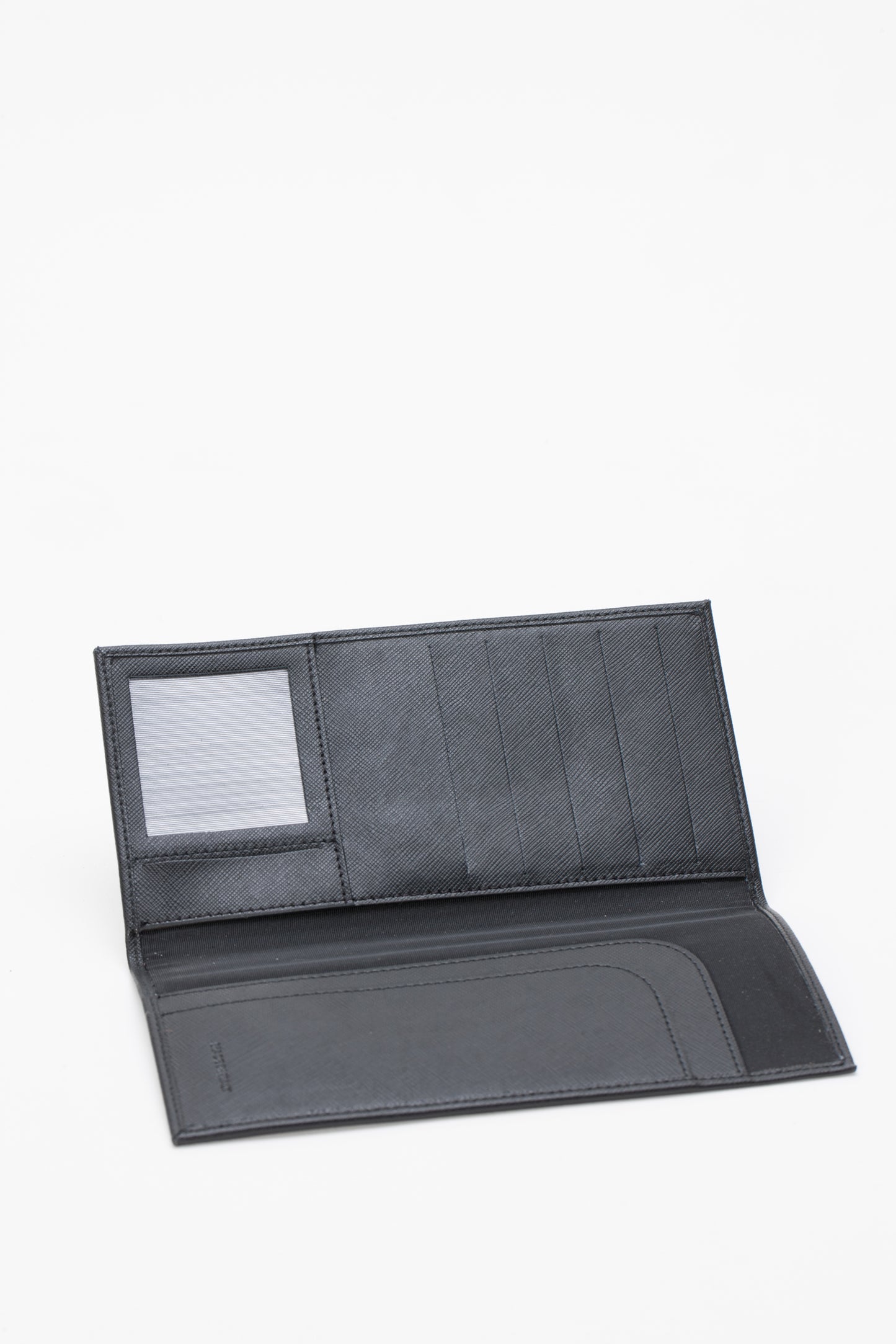 Folding card holder in leather