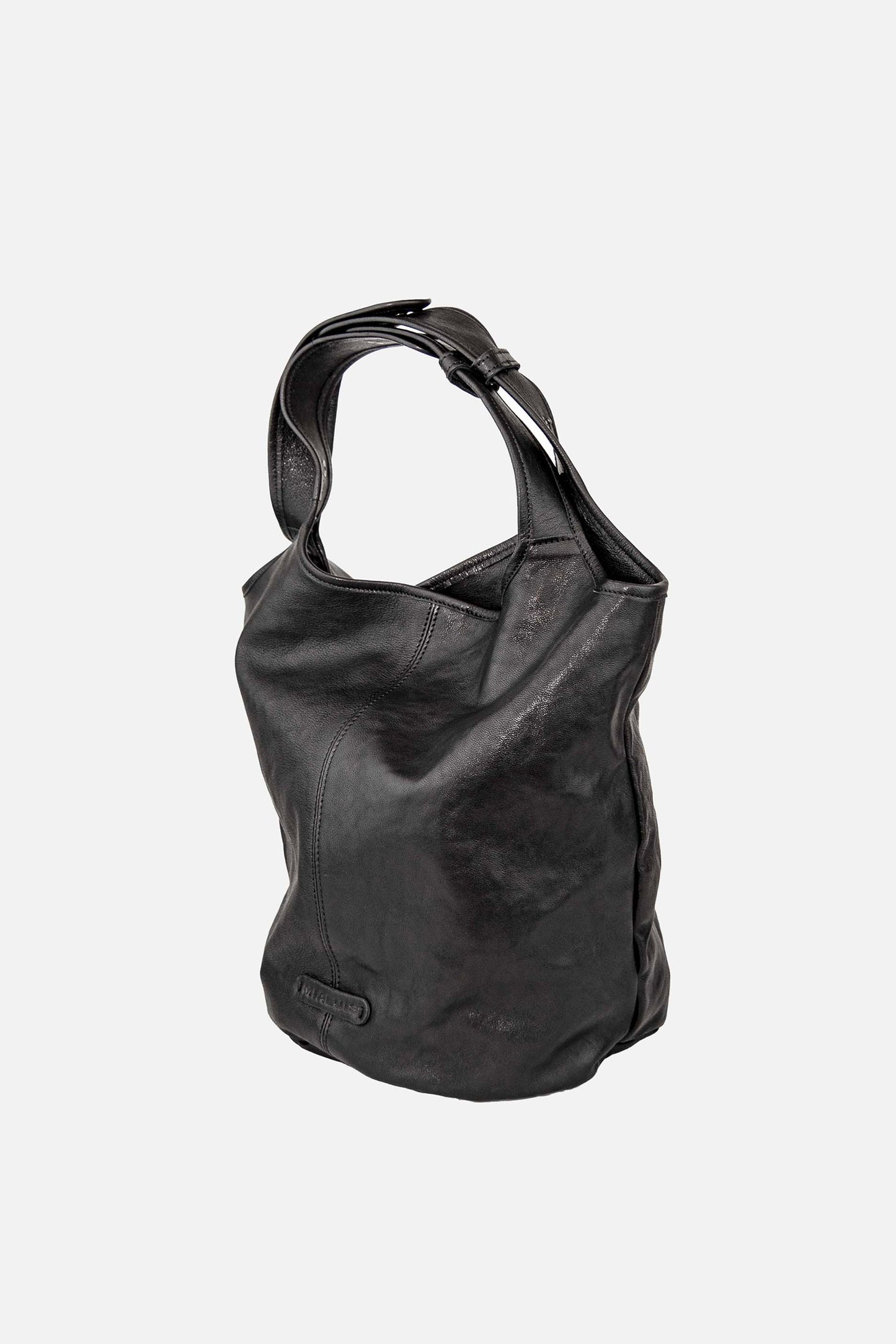 Lena tote bag in black nappa leather
