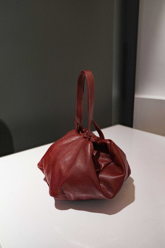 Bobo top handle bag in habanero leather