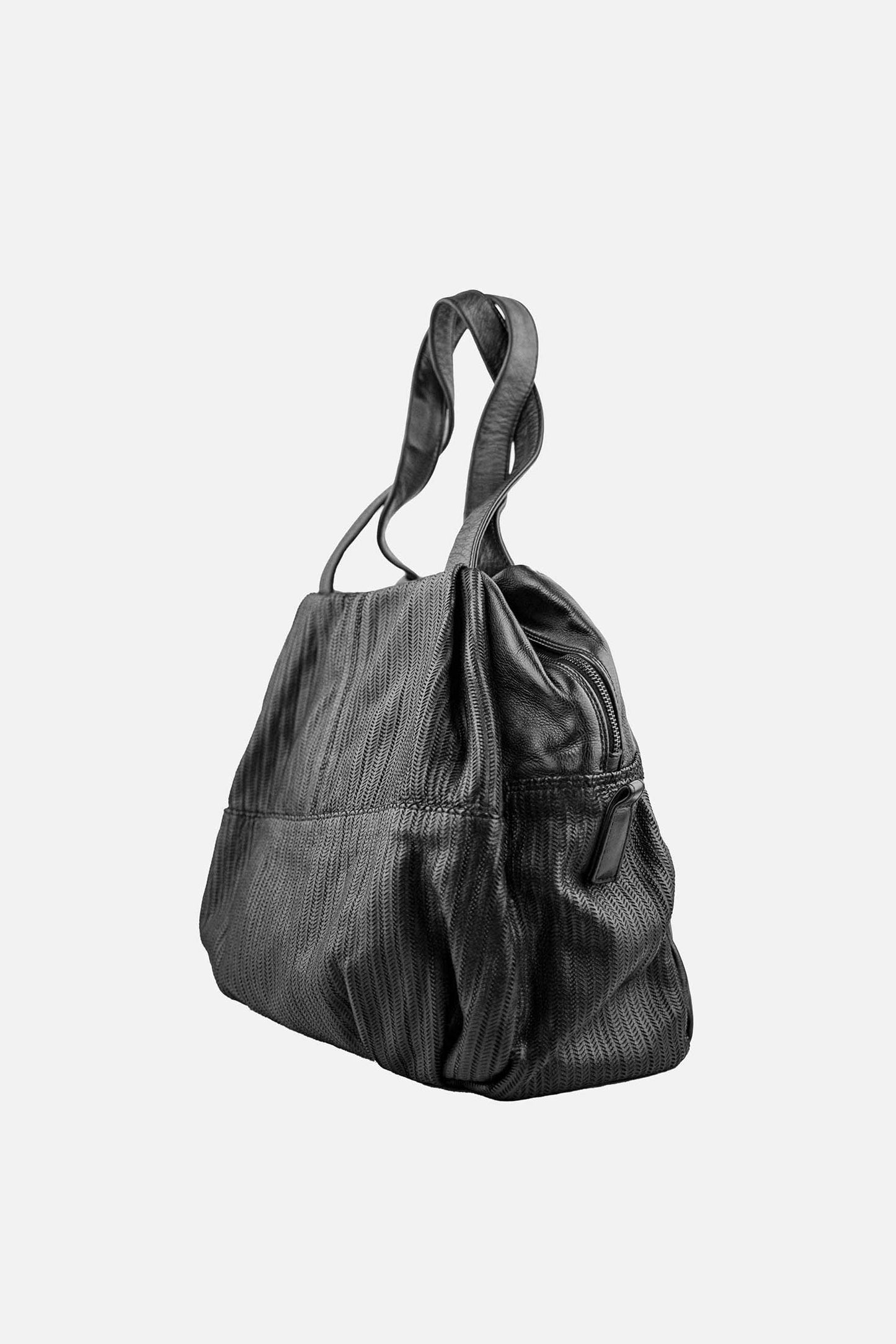 Riri tote bag in black Turner saetta leather